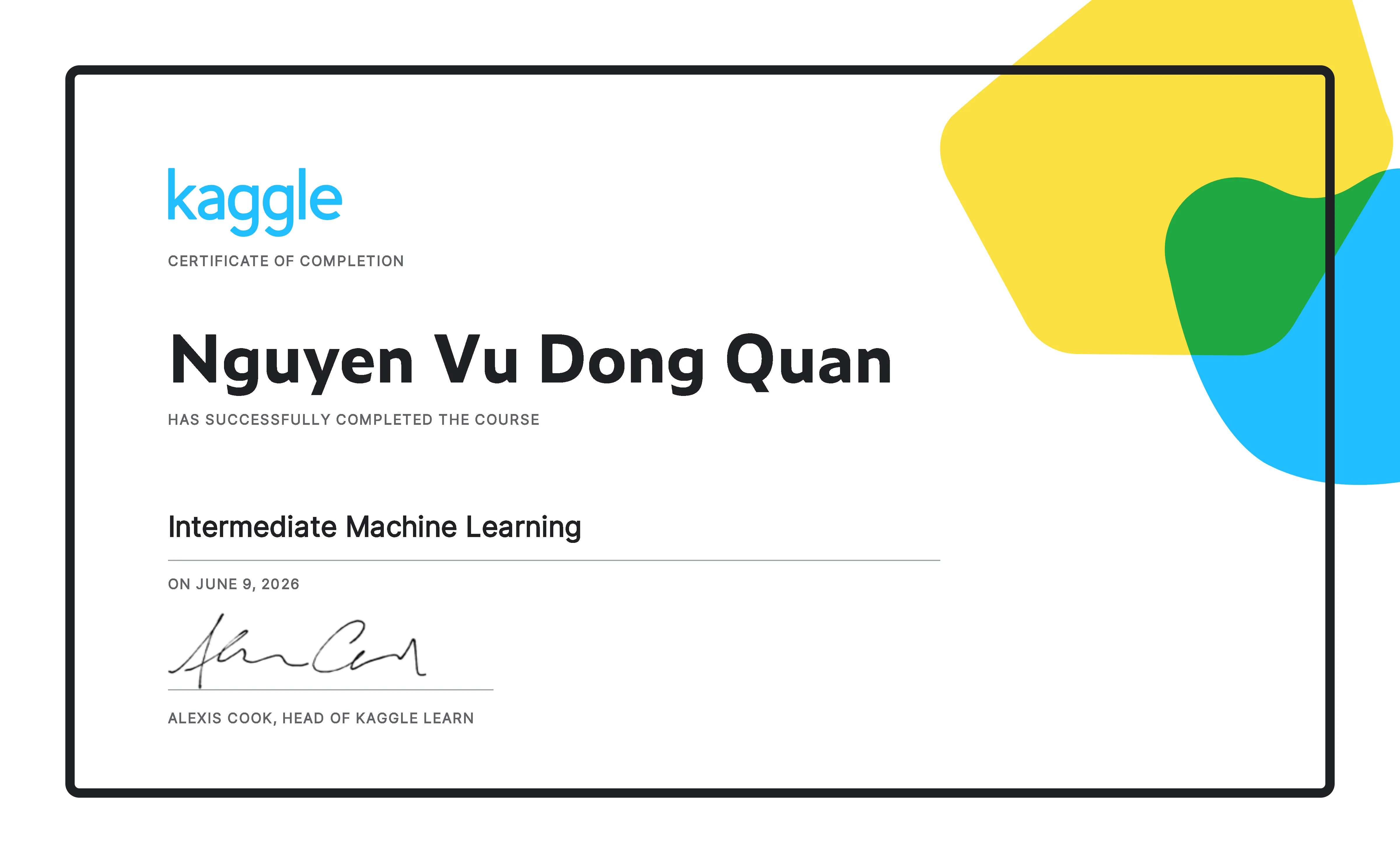 Intermediate Machine Learning